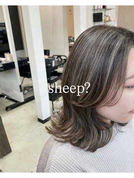 シープ(Sheep?) 白髪ぼかしハイライト
