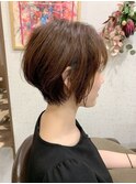 スタイリングが簡単ショートボブ