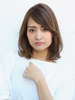 フラット 中山店(flat)&nbsp;２wayバングのセミディアムスタイル[中山駅]