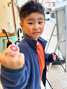 ロミー 本厚木(ROMMY.) キッズカット◎男の子メンズアクティブショートテーパーフェード