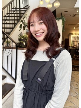 ブリッツ レボ(BLITZ-REVO) オレンジブラウン×レイヤーカット【柏/柏駅】