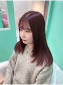 ブリーチなしWカラーcassis red