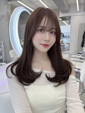 フォンズ(FONS) 透明感ショコラカラー/赤味なしカラー/ワンカール/顔周りカット