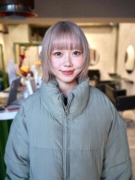 原宿/ウルフカット レイヤー デザインカラー ルーツカラー 