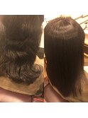 ニュアンスストレート　before→after