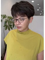 ステラフィランテ(Stella Filante)&nbsp;ニュアンスパーマで朝楽！ふんわり立体感の上品大人ショート