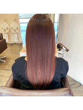 モップアップ(Mop up) ナチュラルストレート+ほんのりピンクブロッサムカラー☆