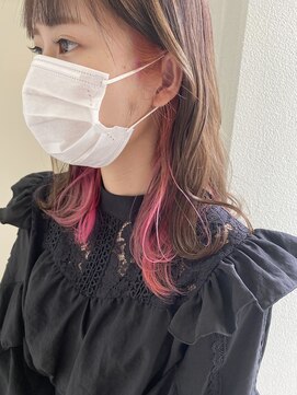 ヘアーデザイン シュシュ(hair design Chou Chou by Yone) インナーカラー&ピンク♪