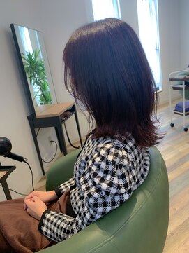 ヘアースパリゾート リアン 燕三条店(Lien) 暗髪_ピンクラベンダー