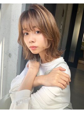 リコバイアフロート(riko by afloat) ミディアム/くびれ/シースルーバング/韓国ヘア