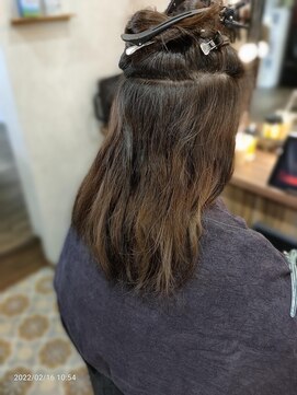 カーム ホーム ヘアー(calm home hair) インナーブリーチカラービフォー