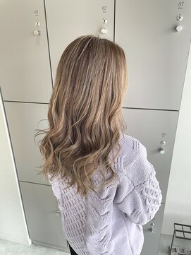 エイト 沖縄豊崎店(EIGHT toyosaki) 【EIGHT 豊崎】お客様スタイル_極細ハイライト×ベージュ