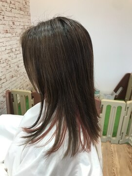 レストタイムマムヘアー(Rest Time Mom hair) インナーカラー　ピンク