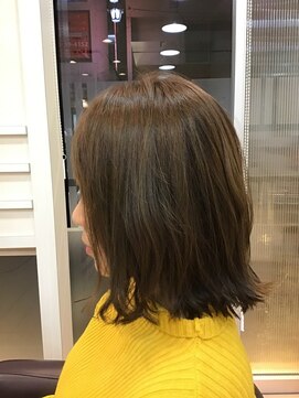 バサ 久米川店(BASSA) 大人ミディアムレイヤースタイル/質感再整カラー