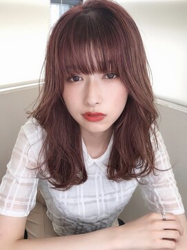 プラチナ(PLATINA) PLATINA上田の韓国風くびれセミディピンクグレージュ