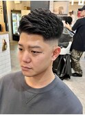 ミドルスキンフェード/アイパー/人形町/barber　ｙ