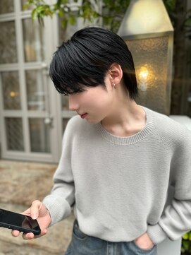 デュー 栄(DEW) 【DEW】韓国風ナチュラルセンターパート/縮毛矯正/カルマパーマ