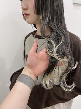 コルク バイ マグ 松本駅前(COLK by Mag) 大人美人透明感艶カラーインナーカラーハイトーンホワイト