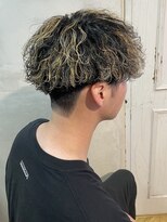 ラエレメン(Laere men)&nbsp;【波巻きパーマ】ツーブロック刈り上げマッシュ