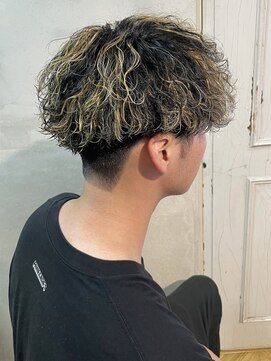 ラエレメン(Laere men) 【波巻きパーマ】ツーブロック刈り上げマッシュ