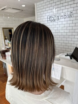 ヘアーメイク グロー(hair make grow) バレイヤージュカラー