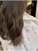 ナチュラルブラウン×ゆる巻き