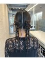 スリー(three.) ツイン×リボンのアレンジ