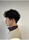メンズ無造作スパイラルパーマ