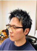 アップバングスパイキーショート【清潔感/ビジネス/短髪】