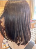 20代30代大人可愛い透明感ラベンダーブラウン