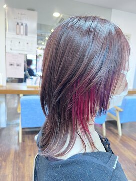 ループ バイ エスポワール(LoooP by Espoir) ウルフカット＋多色インナーカラー