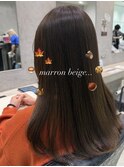 ブリーチ無しマロンベージュ☆