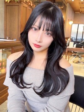 ロンドカスティーヨ 四日市(Lond castillo) 【佐京春奈】黒髪美髪カラー 韓国 レイヤー 艶髪 髪質改善