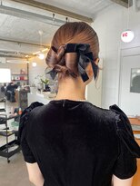 ノード(NODO)&nbsp;シニヨン ×ベロアリボンアレンジ