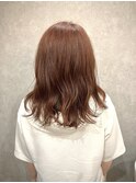 セミロング/ピンクブラウン