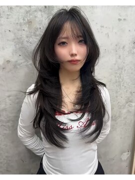 ヌエン 渋谷(NU/EN) 海外レイヤー/ロングレイヤーハッシュカット/小顔くびれレイヤー