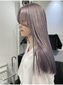 ＊ハッシュカットグレージュデザインカラーツートンカラー