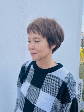 ベリー(berry) ショート×オリーブベージュ