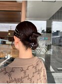 お呼ばれヘアセット×韓国風カチモリアレンジ