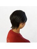 秋色艶感ショートボブ◎30代40代前髪あり小顔ひし形