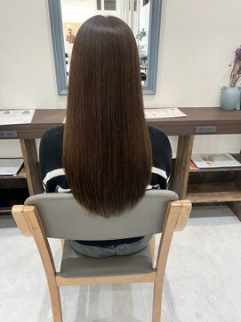 美髪ロングカラー