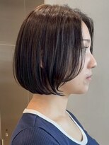 ソワネ 表参道(soigne)&nbsp;表参道白髪ぼかし顔周りレイヤーくびれショートボブアッシュ40代