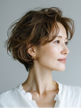 ビフィーノ リルネ(Bifino Rilune) クラゲヘアー/小顔/ココアベージュ/オリーブグレー/川西