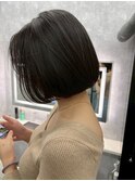 透明感ダークアッシュ×ボブ