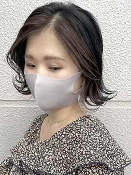 オアハカタ(oa hakata) 【ブリーチ無し】フレーミング×BLUE ASH