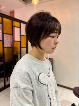 バム 名古屋栄店(BAMM) ヘアドネーションで丸みのあるショート【坂根】