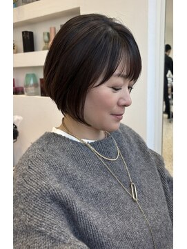 オン キャナルシティ博多前店(on) 吉井/レイヤーボブ/ハイライトカラー/30代40代