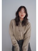 ヘルシー韓国パーマ 似合わせカット顔周りカット