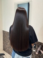 ビジョルノ つくばみどりの店(Begiorno) 縮毛矯正ロングコスメストレート髪質改善ココアベージュ