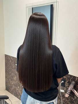 ビジョルノ つくばみどりの店(Begiorno) 縮毛矯正ロングコスメストレート髪質改善ココアベージュ